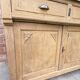 Antique Parisian buffet in oak and Carrara marble