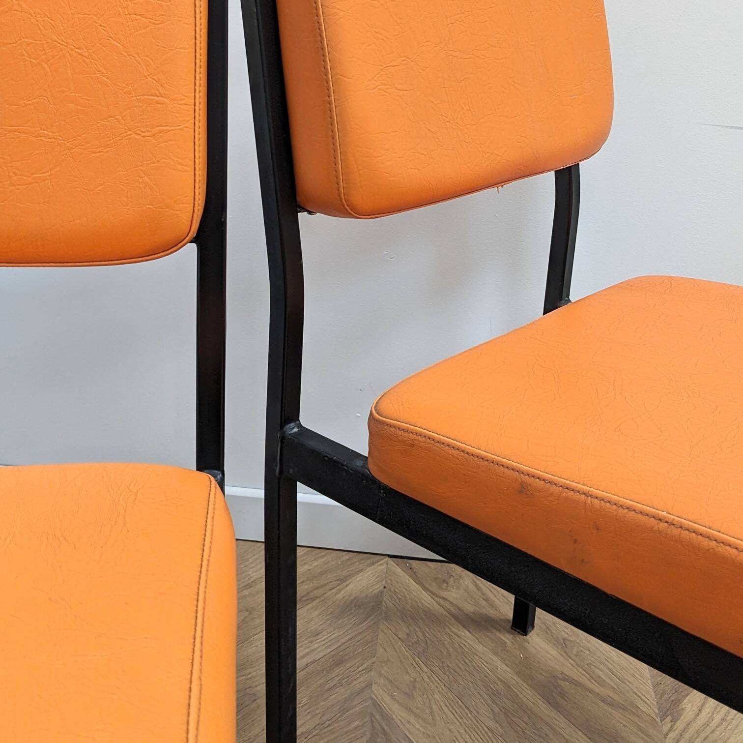 2 vintage leather chairs