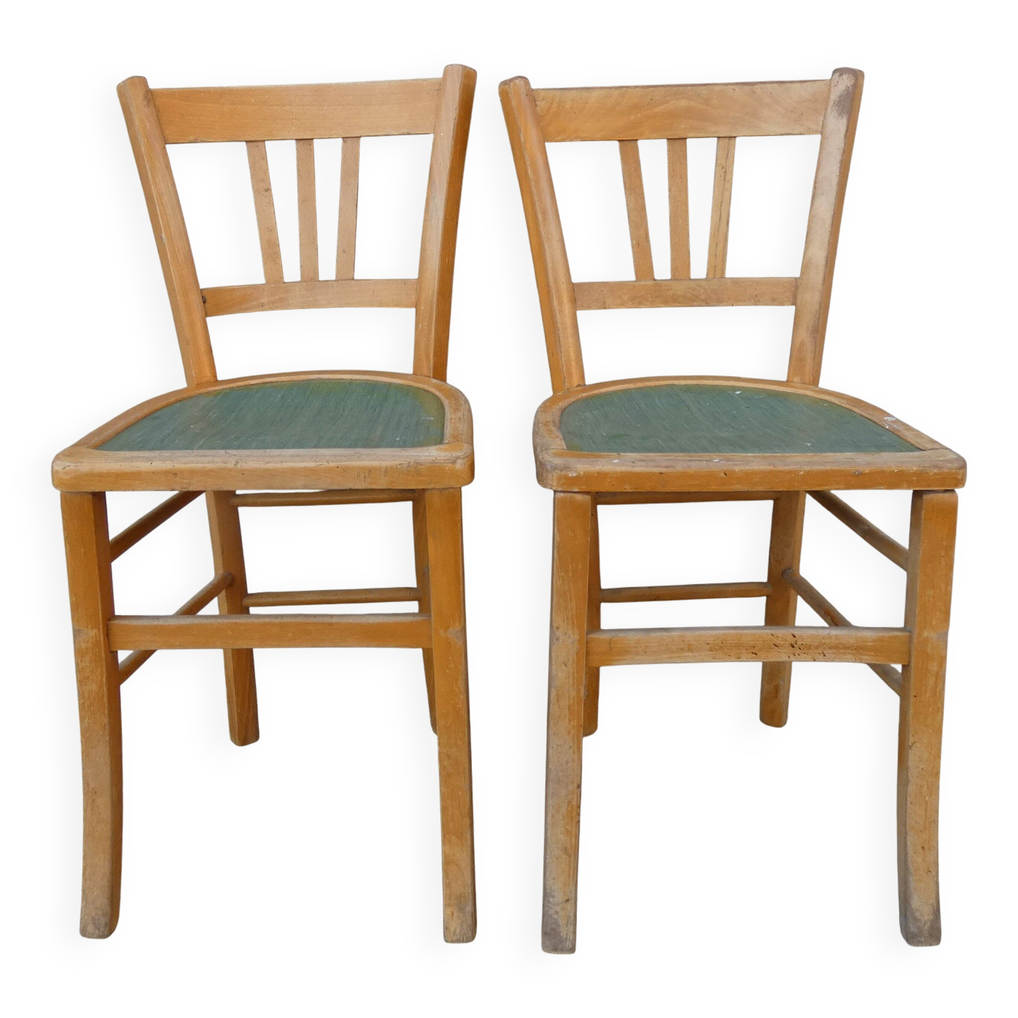 2 chaises de bistrot vintage