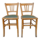 2 chaises de bistrot vintage