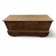 Large antique Asian travel chest made of mango wood.