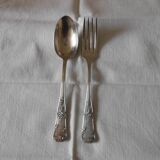 Set de 2 couverts en argent pour bébé