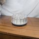 Vintage 60s Woven Glass Modernist Wall or Ceiling Light