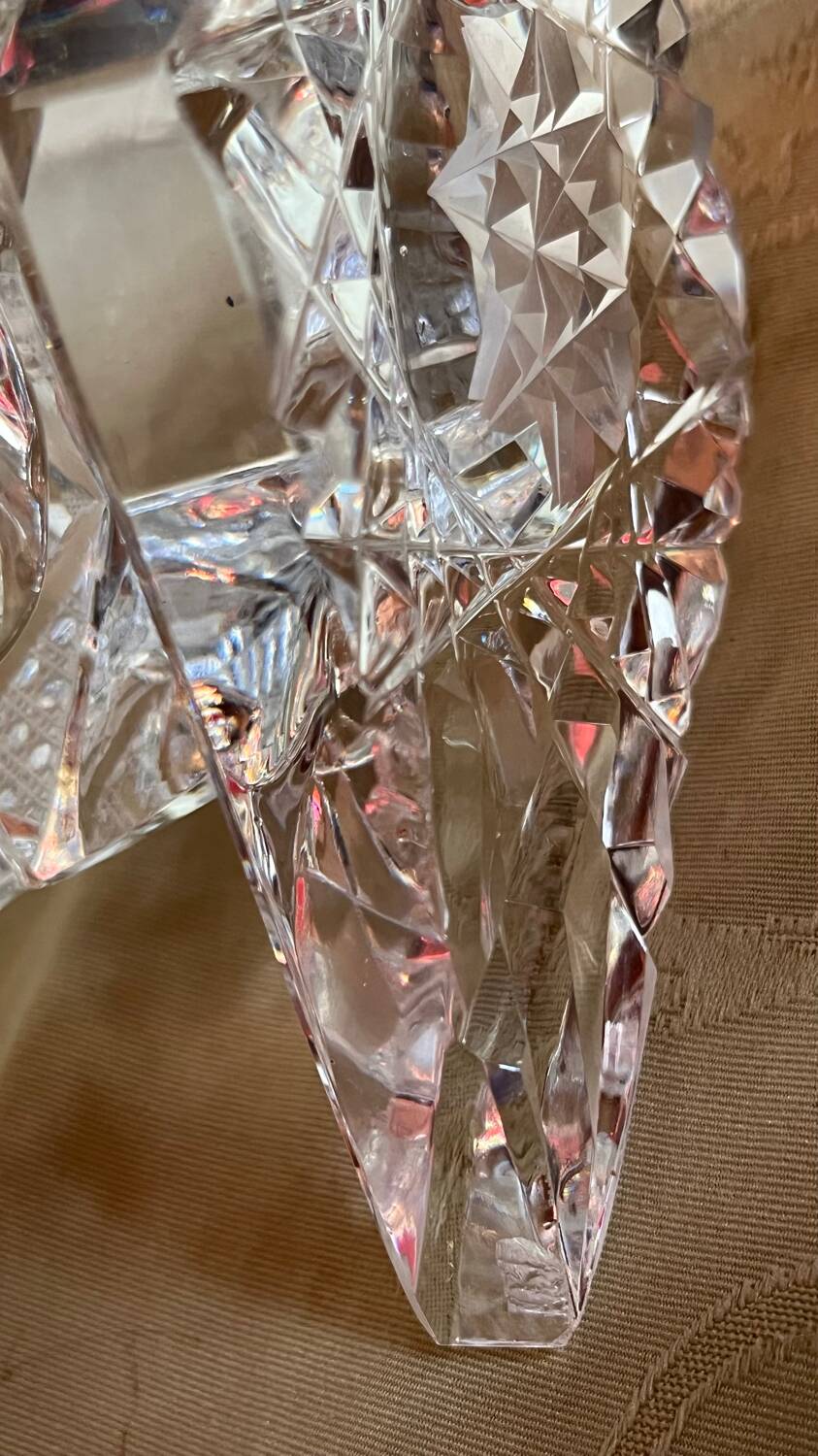 Vintage cut crystal vase