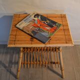 Vintage rattan bedside