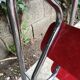 Stool stool red Formica