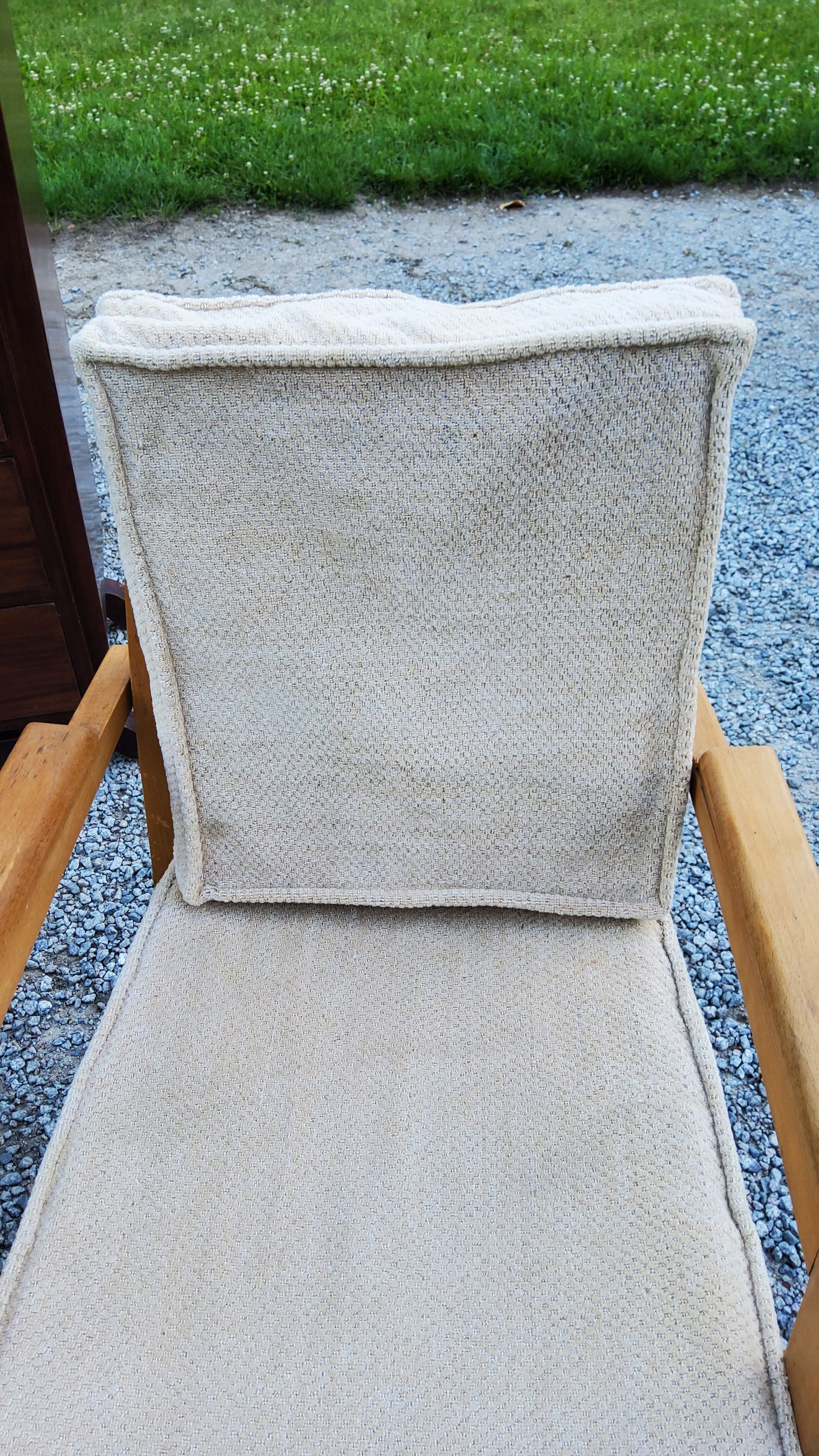 Pair of armchairs from the 50s free-span in blond beech