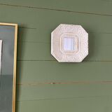 Octagonal mirror with moldings