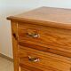4-drawer chest in raw wood and chrome - art deco style
