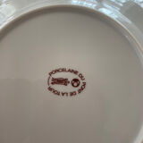 Set of 6 hollow porcelain plates Du Pont de la Tour