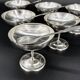 6 stainless steel dessert bowls + spoons – Jean Couzon France