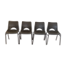 Lot de 4 chaises coque plastique marque Sitting