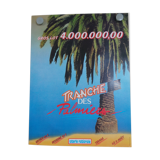 Original National Lottery Palm Slice Poster 1984