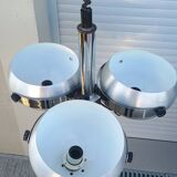 Suspension Lustre Space Age 1970 Eyeball Massive Art Belgium brushed aluminium