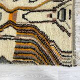 Handmade Moroccan Berber carpet 242 x 136 CM