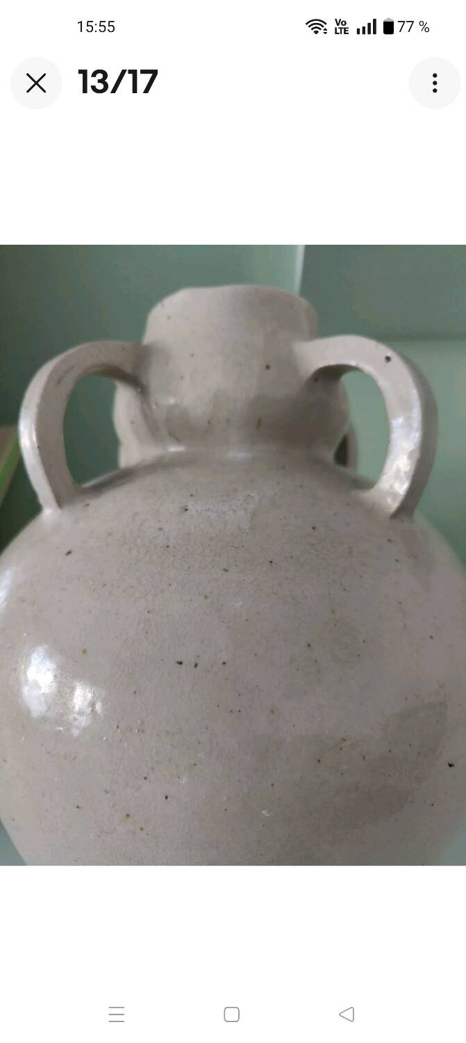 Betzy augeron (1882-1976) large ceramic vase / glazed stoneware 1930 lol-