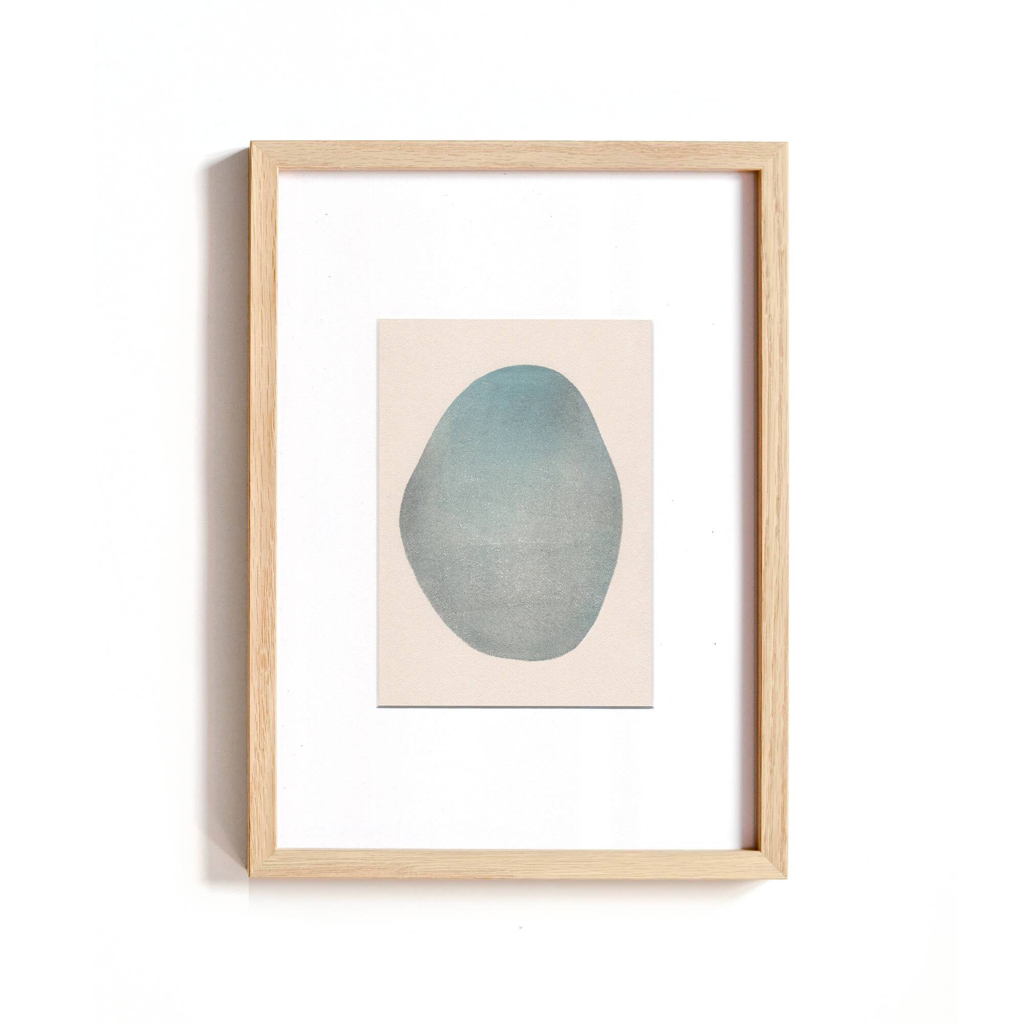 Abstract painting on paper B329 signed Eawy