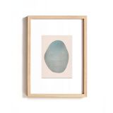 Abstract painting on paper B329 signed Eawy