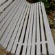 old wood and iron garden bench