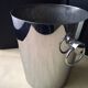 Chrome-plated steel champagne bucket by André Leroy