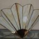 Pair of vintage glass paste wall lights