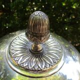 Paire de cloches de service argentée Louis XVI