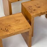 1970s burl nest tables