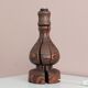 Brutalist Wabi Sabi pine foot lamp by Temde Leuchten 1960's