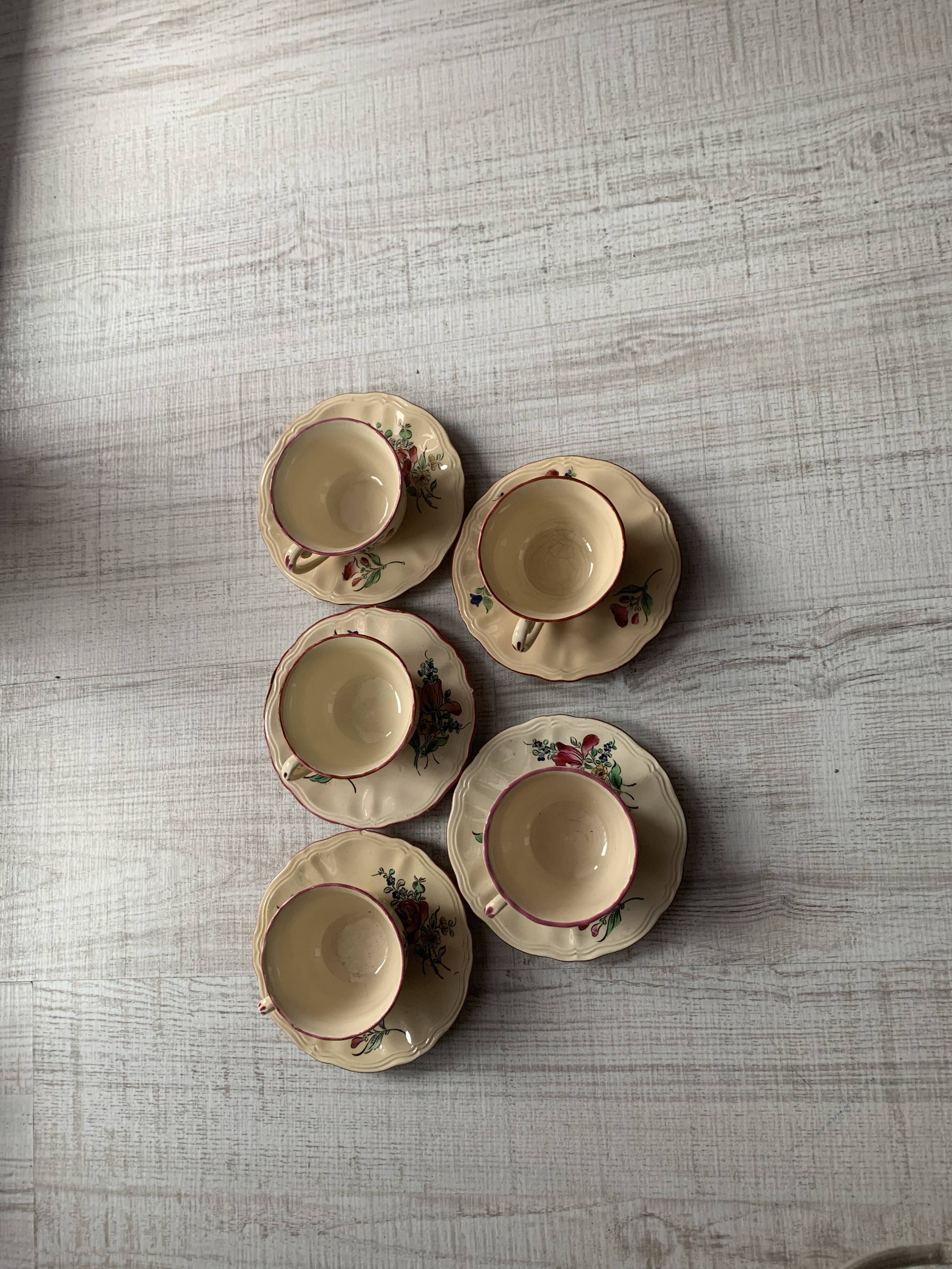 Luneville Floral Coffee Set