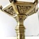 Pair of Antique Gothic Revival Candle Holders in Gold Bronze