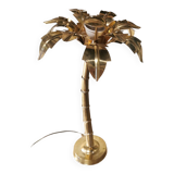 Solid brass palm tree lamp