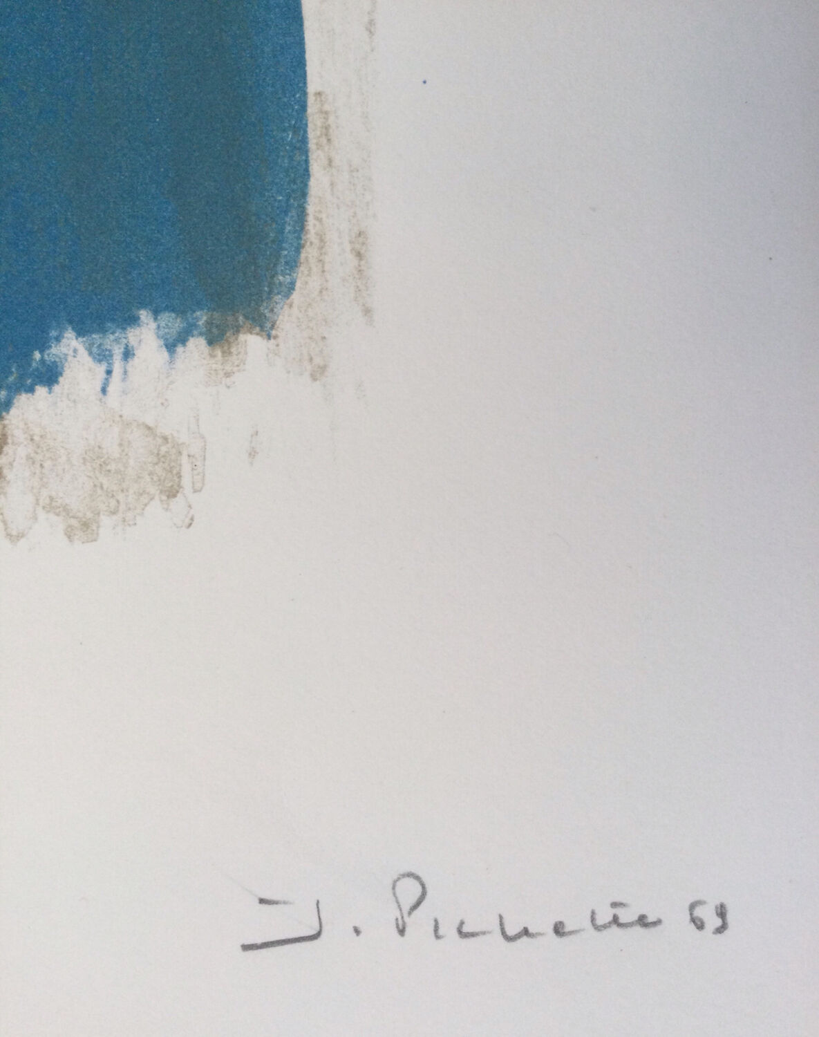 Lithographie originale signée de james pichette ( 1920-1996)