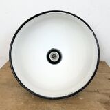 Industrial Green Enamel Factory Pendant Lamp, 1960s