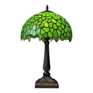 Lampe de table de style Tiffany verte