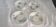 Lot de Quatre assiettes Marguerite
