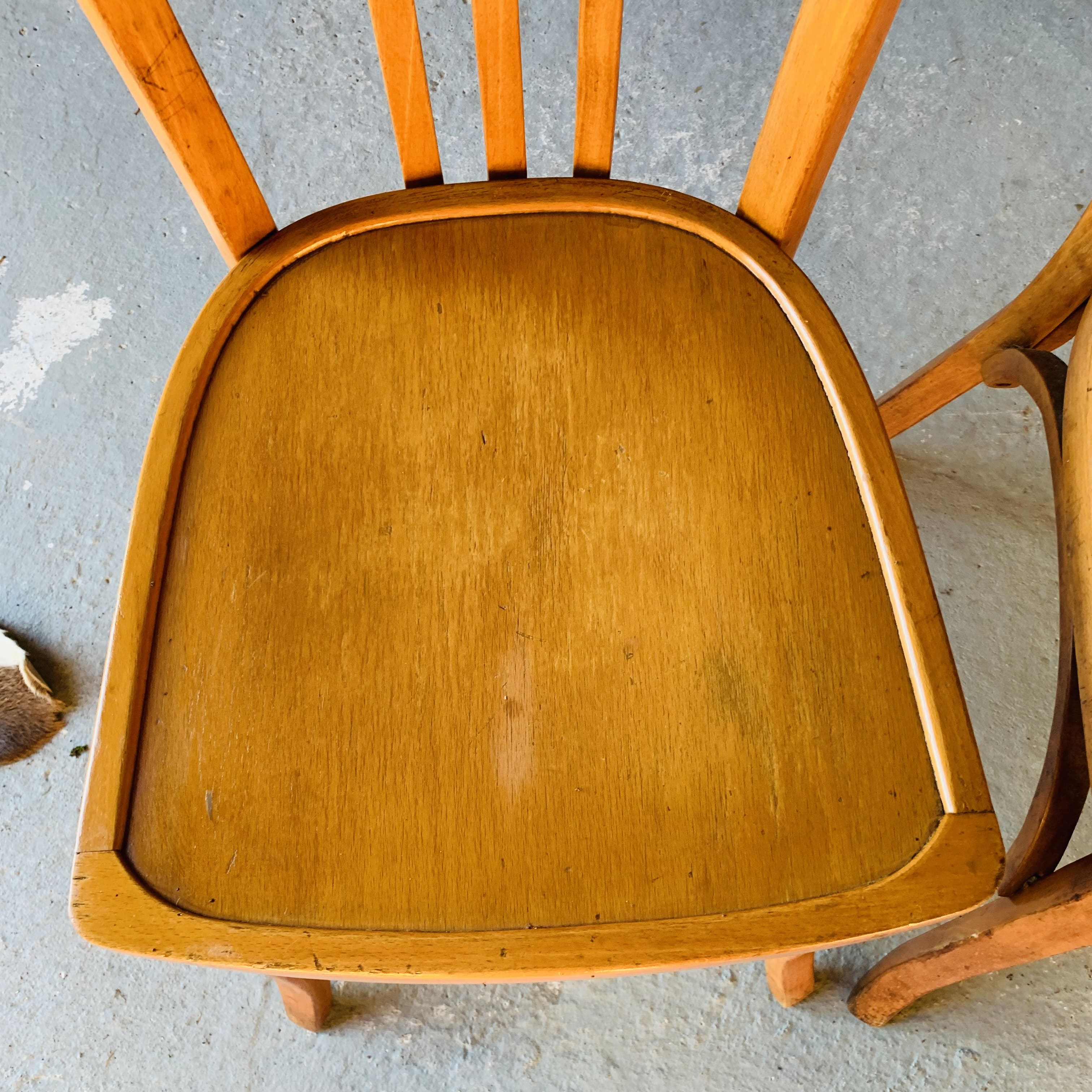Set of four vintage bistro chairs