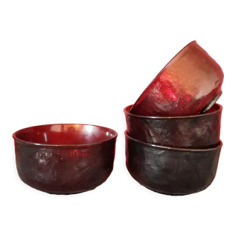 Red glass retro cup