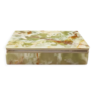 Boîte d’albâtre en onyx, fabriqué en Italie 1960