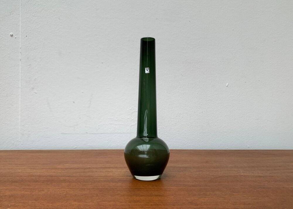 Mid-century German minimalist glass vase by Gral, 1960s.