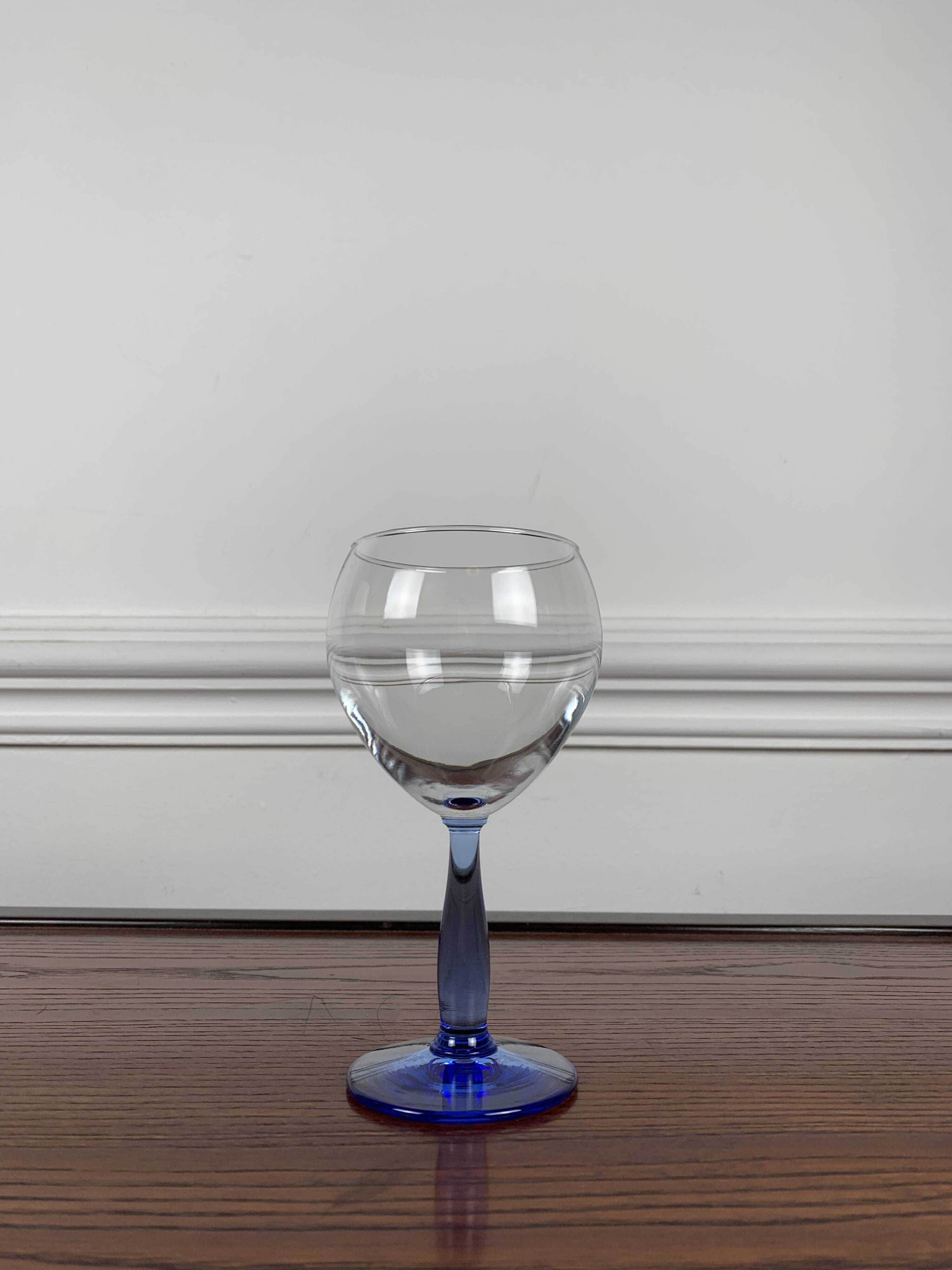 Lot de 6 verre à pied bleu