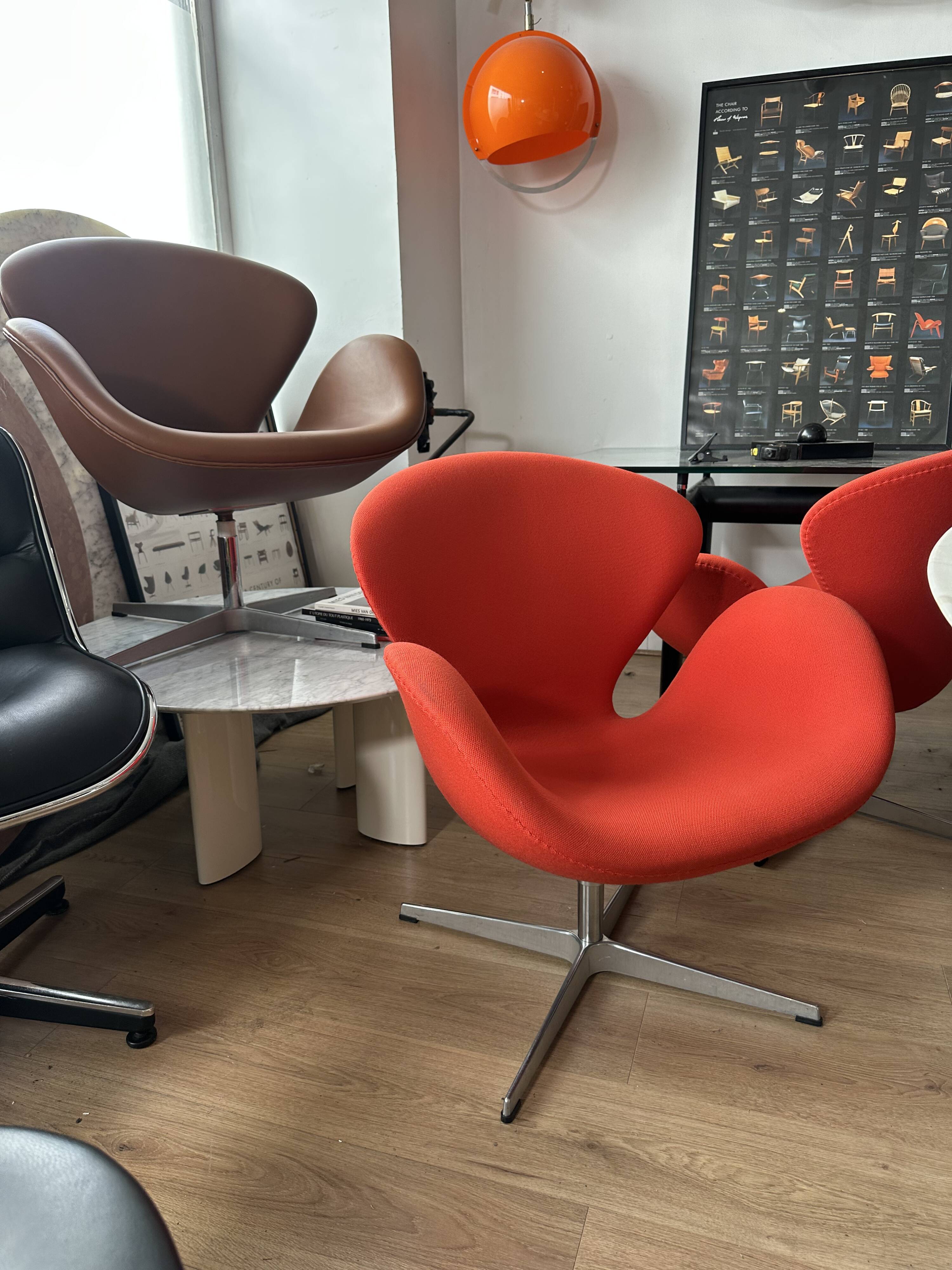 Fauteuil swan Arne Jacobsen pour Fritz Hansen