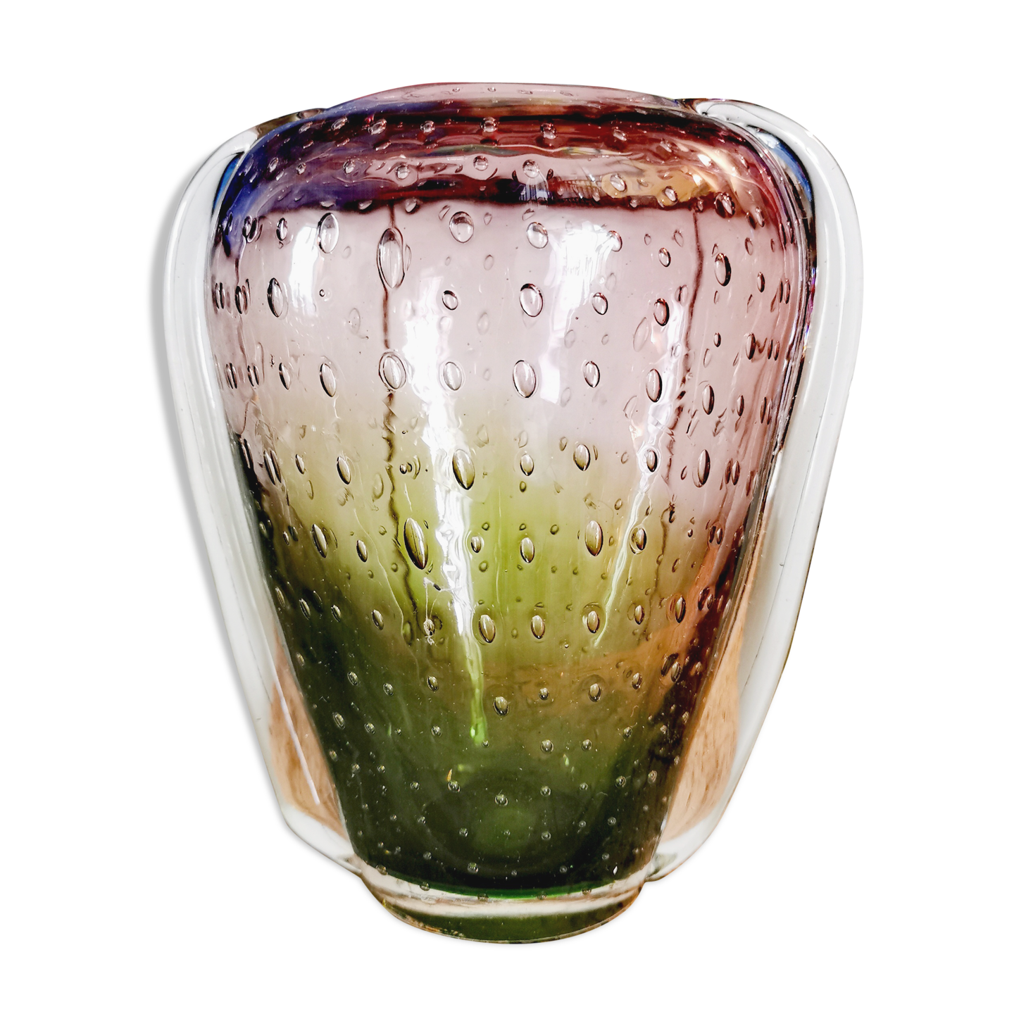 Murano crystal vase