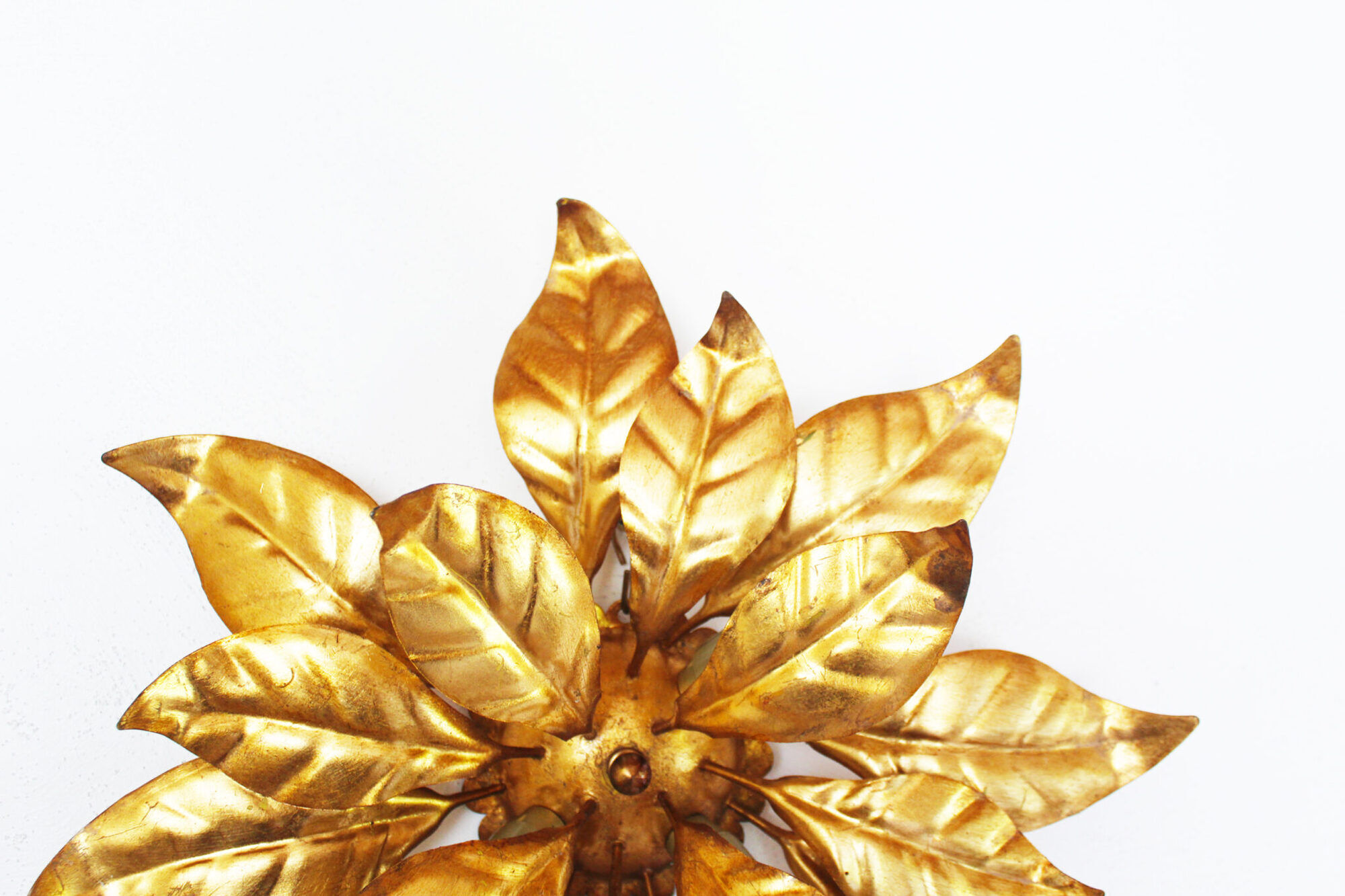 Pair of gilt wall lights by Hans Kögl, Italy 1960's