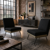 Pair of vintage armchairs from the 1950s – modernist spirit