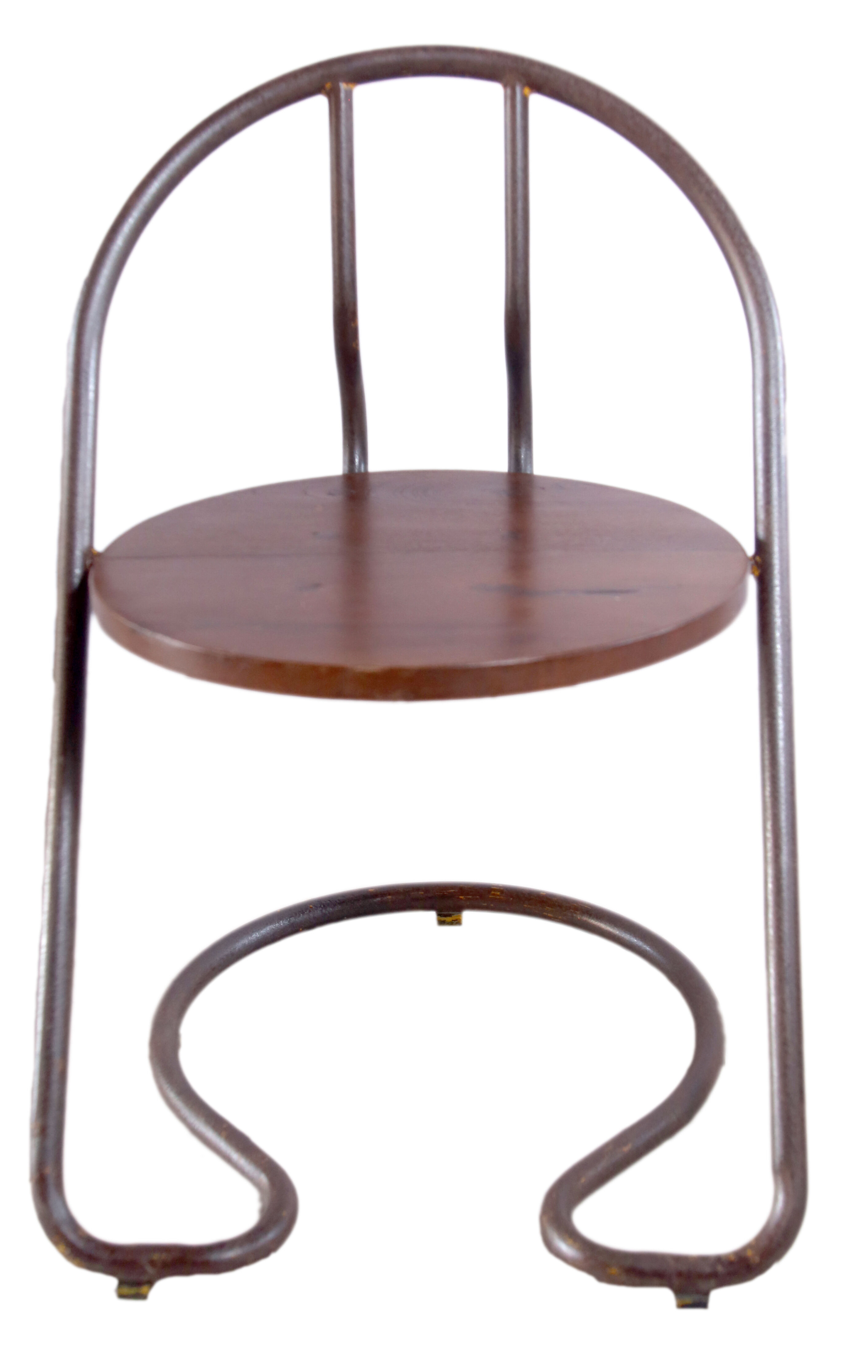 Industrial metal chair