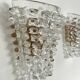 Murano Glass and Brass Wall Lights or Sconces in Barovier Style