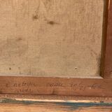 Oil on canvas of a landscape signed