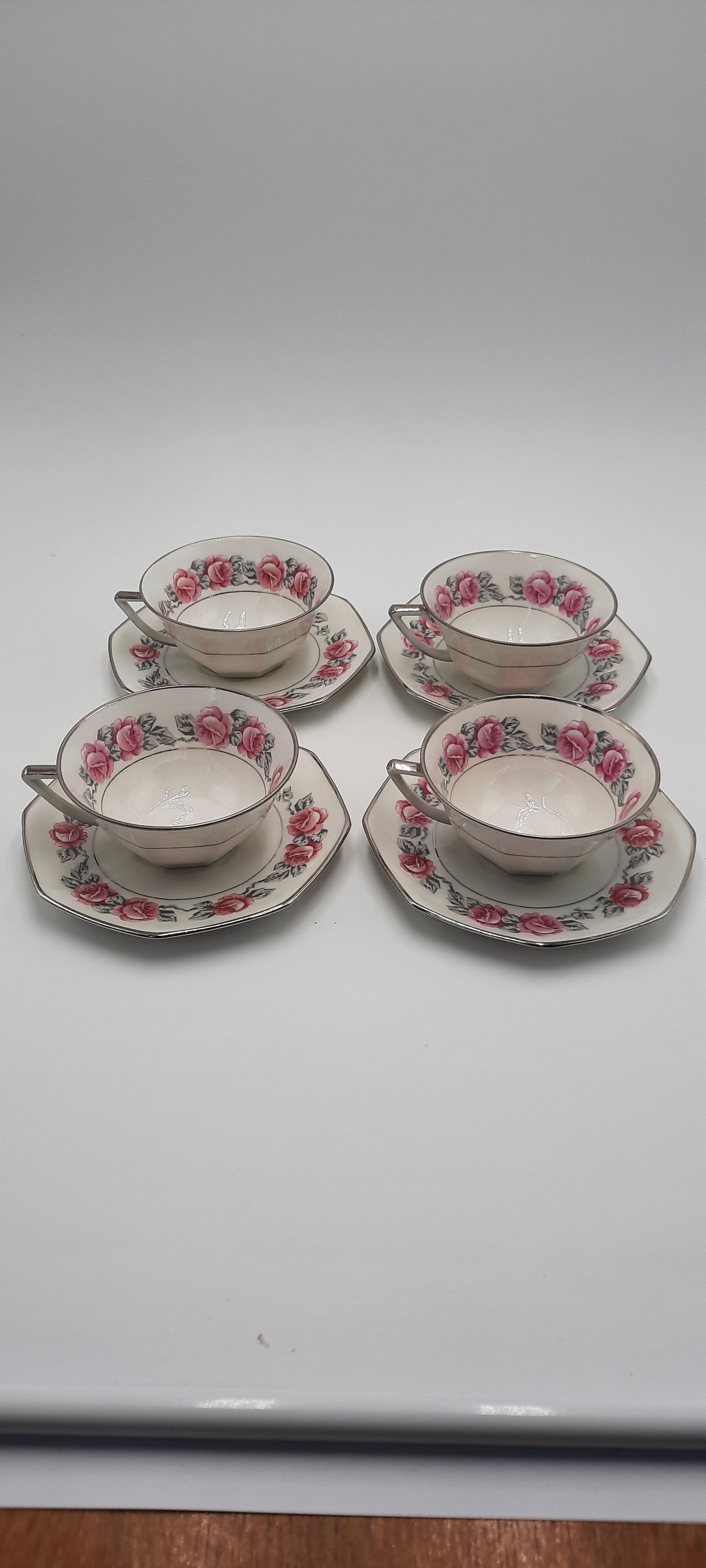 4 tea cup Limoges porcelain