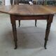 Round table 4 feet, opening with walnut shutters