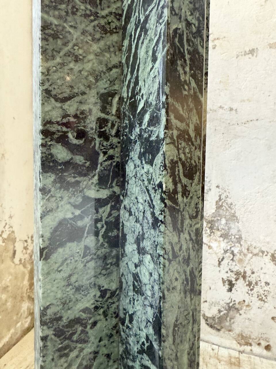 Set of 4 marble columns or pedestals.